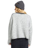 PALM FOREVER WOMEN'S CREW NECK SWEATER - OFF BLACK