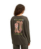 Billabong Women's Rinding West Long-Sleeve T-Shirt – Off Black