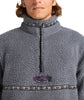 BOUNDARY TOMBSTONE MOCK NECK FLEECE - PEWTER
