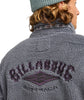 BOUNDARY TOMBSTONE MOCK NECK FLEECE - PEWTER