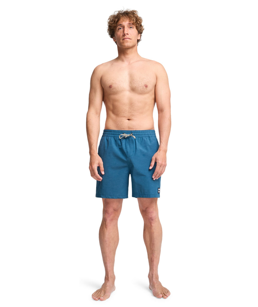 EVERY OTHER DAY LAY BACK SWIM SHORTS - REAL TEAL