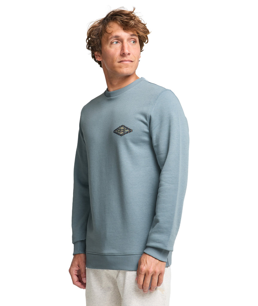 FOUNDATION CREW SWEATER - WASHED BLUE