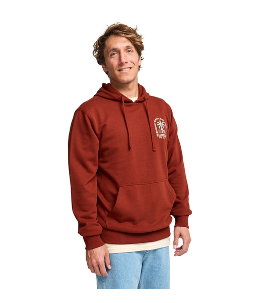 FOUNDATION PULL OVER HOODIE - FIRED RED