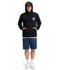 STAMP PULL OVER HOODIE - BLACK