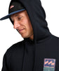 STAMP PULL OVER HOODIE - BLACK