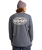DIAMOND VISION LONG SLEEVE TEE - OMBRE BLUE
