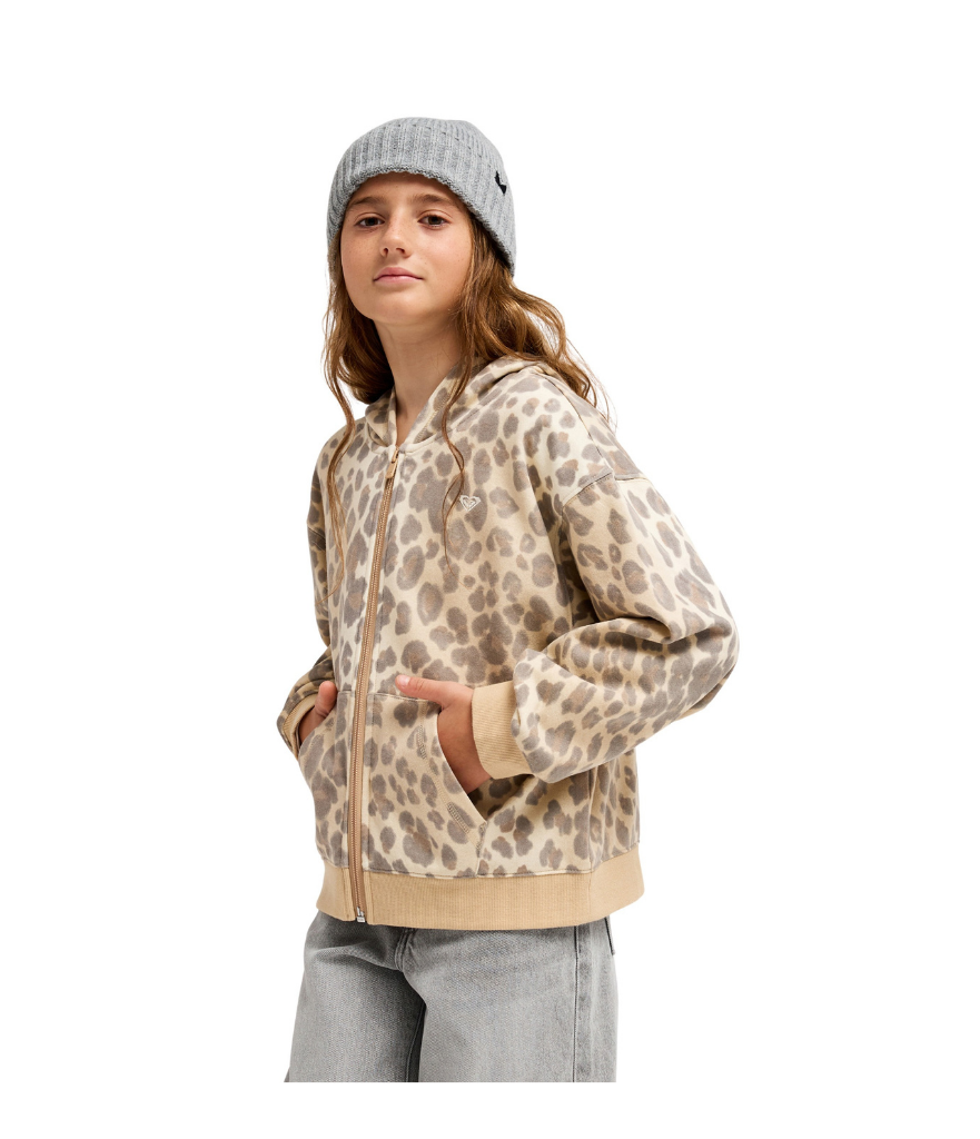 Roxy Kids' Twenty Five Miles Full-Zip Hoodie – Wild Side (Ages 8-14)