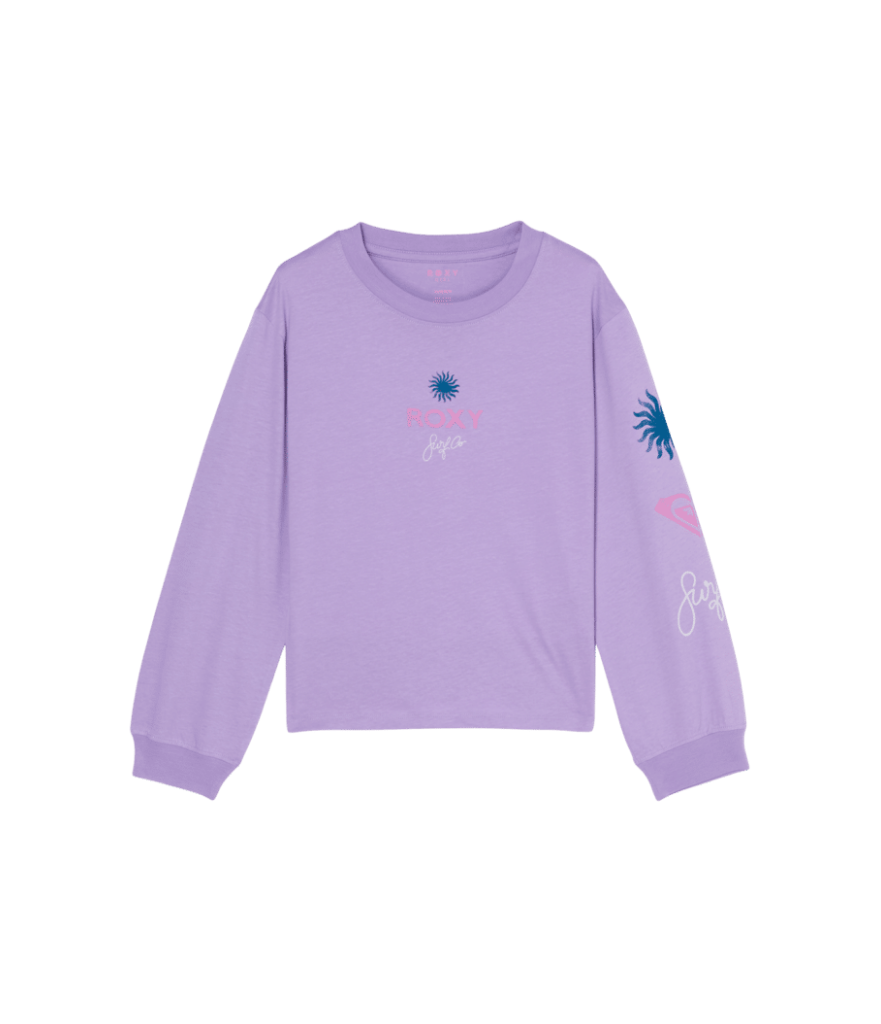 ORCHID REGULAR LONG SLEEVE TEE (AGES 12 - 14) - VIOLA