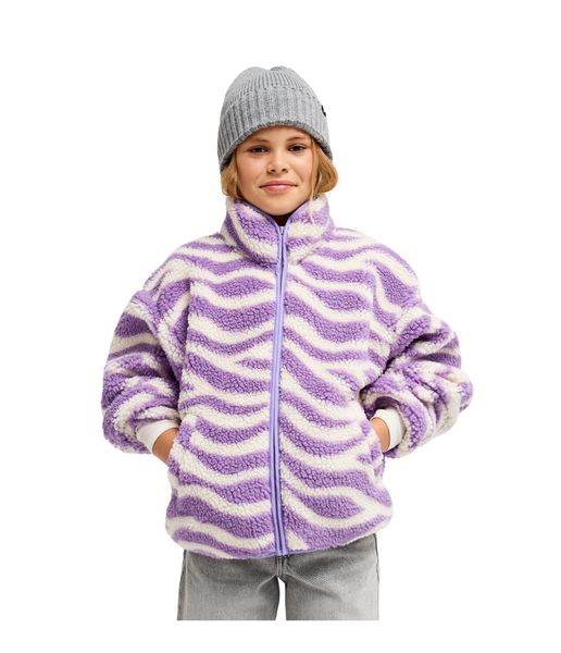 Roxy Kids' Like Electricity Sherpa Fleece – Viola Wild Whirls (Ages 12-16)