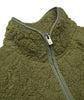 Roxy Kids' Blurry Cloud Full-Zip Polar Fleece – Oil Green Outline (Ages 8-14)