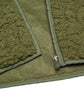 Roxy Kids' Blurry Cloud Full-Zip Polar Fleece – Oil Green Outline (Ages 8-14)