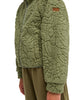 Roxy Kids' Blurry Cloud Full-Zip Polar Fleece – Oil Green Outline (Ages 8-14)
