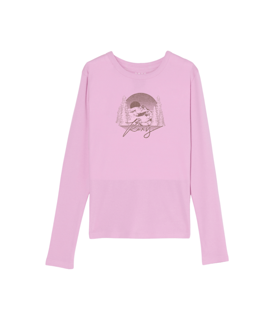 Roxy Kids' RG Beach Always Long Sleeve Tee – Pink Lavender (Ages 12-16)