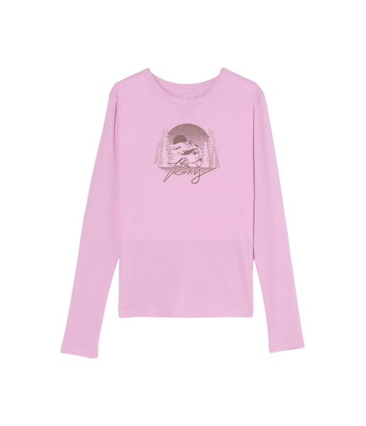 Roxy Kids' RG Beach Always Long Sleeve Tee – Pink Lavender (Ages 12-16)