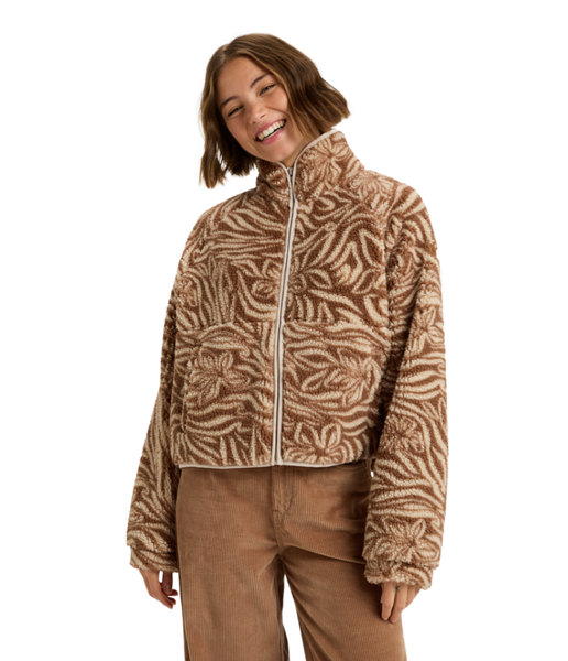 BLURRY CLOUD PRINT - PARCHMENT ANIMAL FLORAL BIG