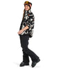 ALABAMA WOMEN'S FULL ZIP PRINTED FLEECE - TRUE BLACK BIG FLOWER