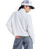 CAREFREE COOL LONG SLEEVE  HALF ZIP TOP - COCONUT MILK