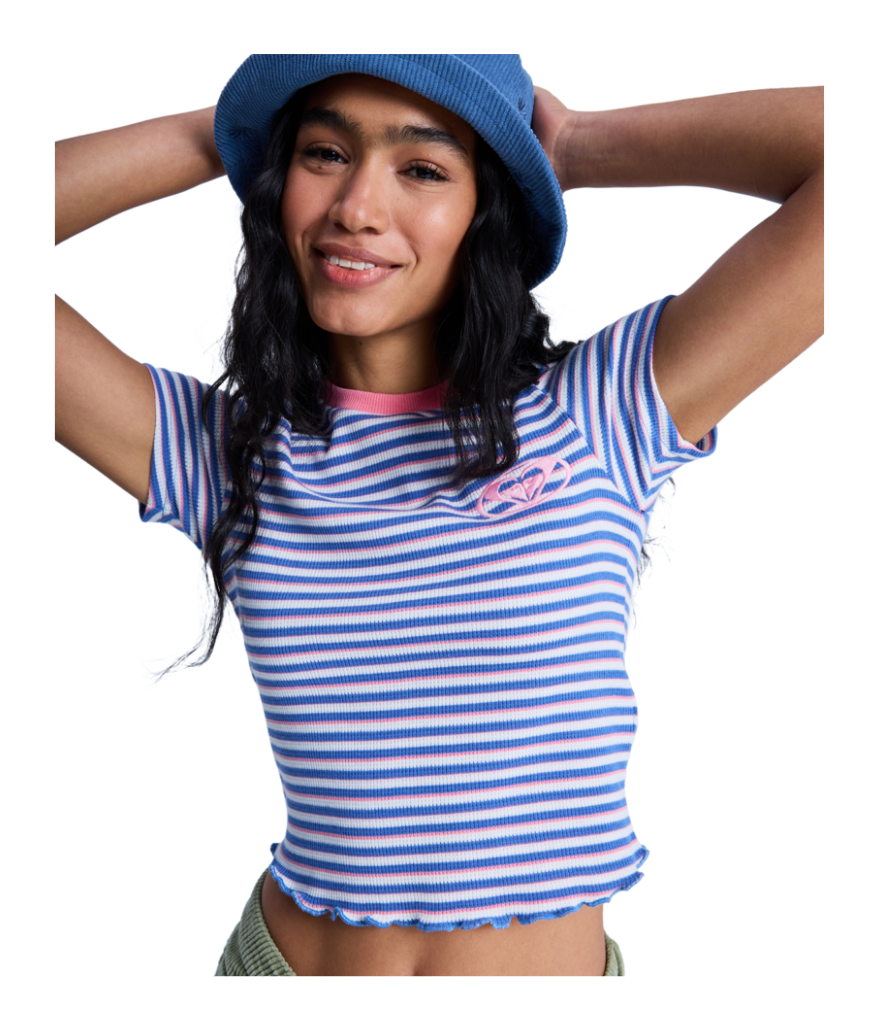 BRIGHT LIGHTS BABY TEE - COCONUT MILK STRIPY SOUL MINI