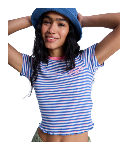 BRIGHT LIGHTS BABY TEE - COCONUT MILK STRIPY SOUL MINI