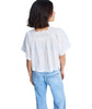 PARADISE LAGOON SHORT SLEEVE TOP - EGRET