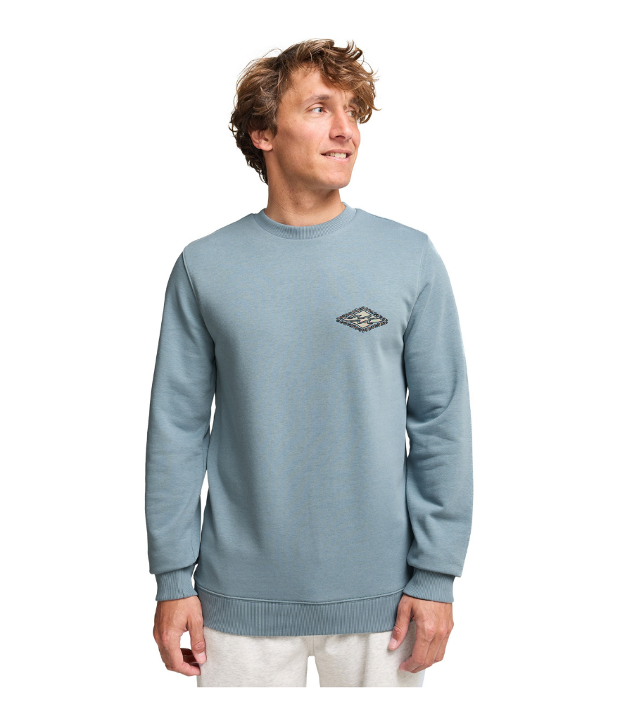 FOUNDATION CREW SWEATER - WASHED BLUE