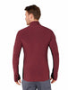 MEN'S DESCENDER LONG SLEEVE ZIP - PORT/BLACK/CB