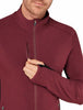 MEN'S DESCENDER LONG SLEEVE ZIP - PORT/BLACK/CB