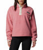 WOMEN'S HELVETIA II CROPPED HALF SNAP FLEECE - PINK AGAVE