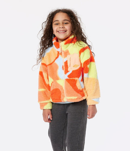 HIGH TIDE POLAR FLEECE-GIRL (AGES 1 TO 8) - BRIGHT RED