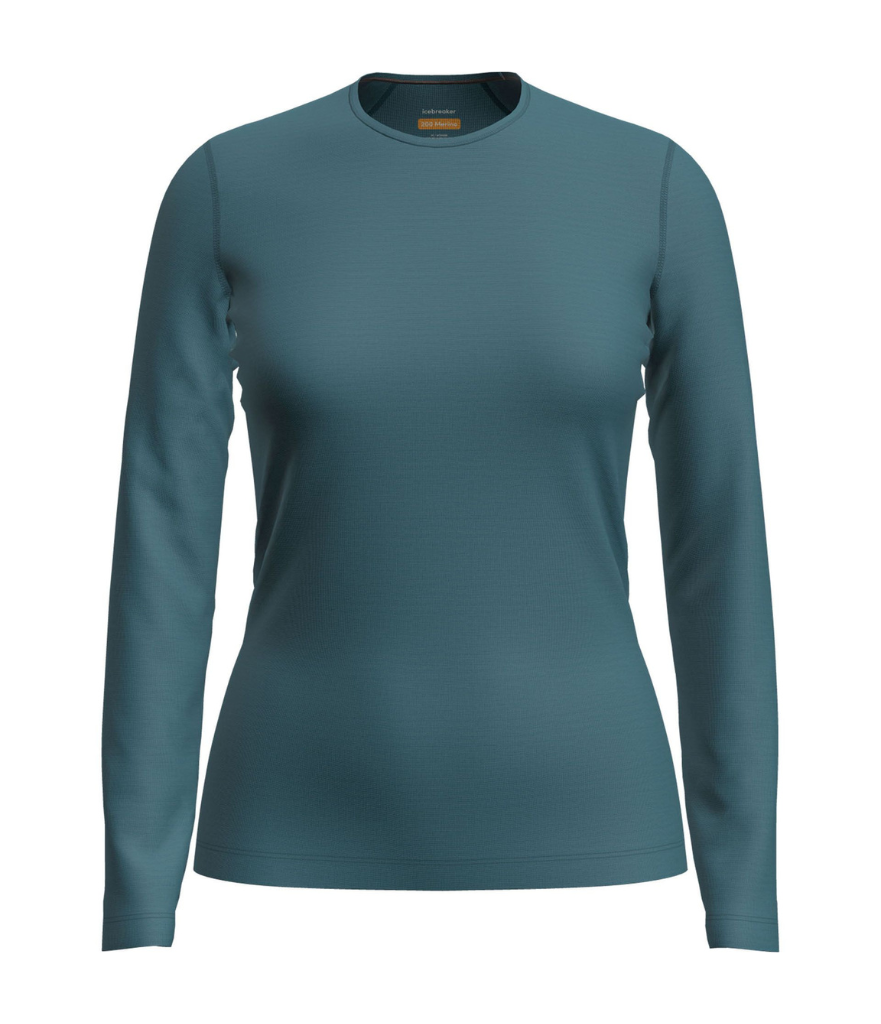 200 OASIS LONG SLEEVE CREW MERINO BASELAYER WOMEN'S - TOPAZ