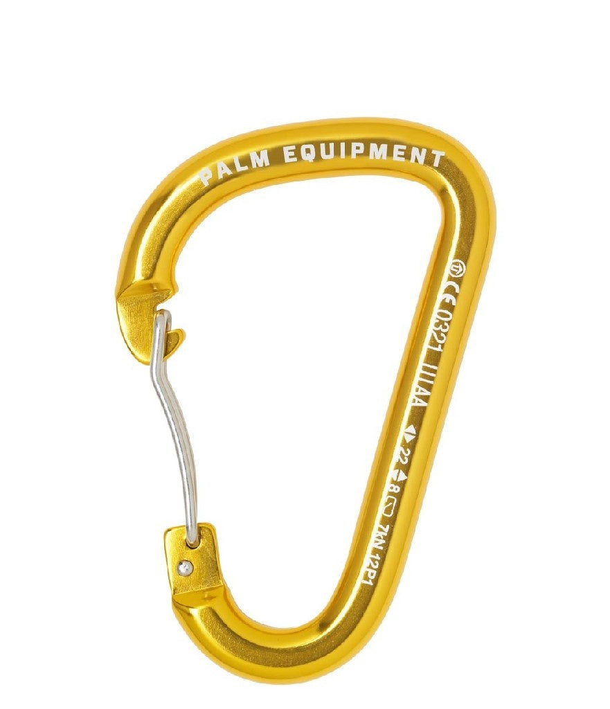 WIRE GATE KARABINER - GOLD