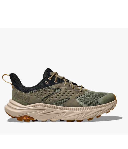 Men’s HOKA Anacapa 2 Low GTX hiking shoes in Sea Moss/Oatmeal