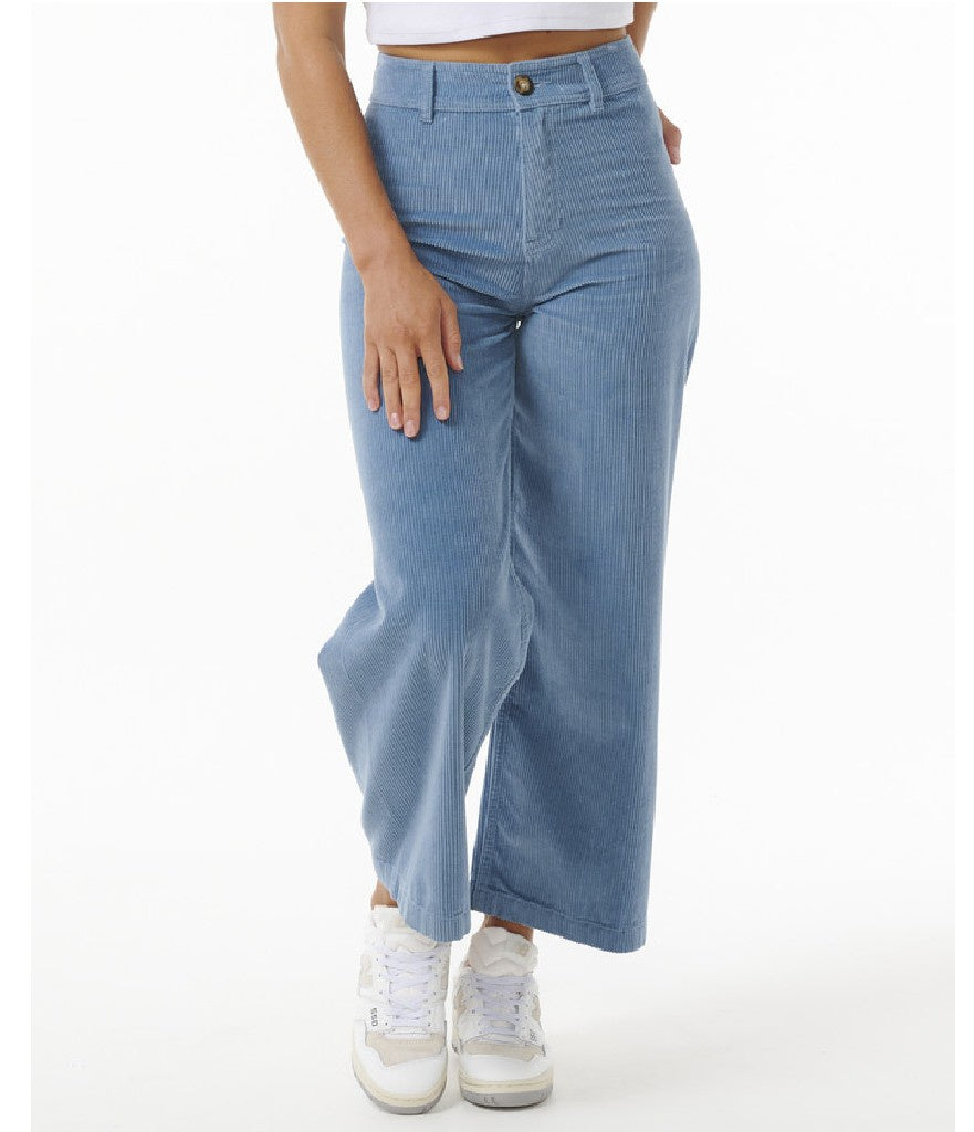 WOMEN'S STEVIE CORD PANT - DUSTY BLUE