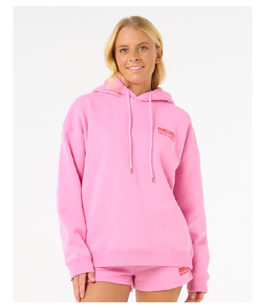 WOMEN'S SURF PUFF HERITAGE HOOD - PINK