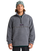 BOUNDARY TOMBSTONE MOCK NECK FLEECE - PEWTER
