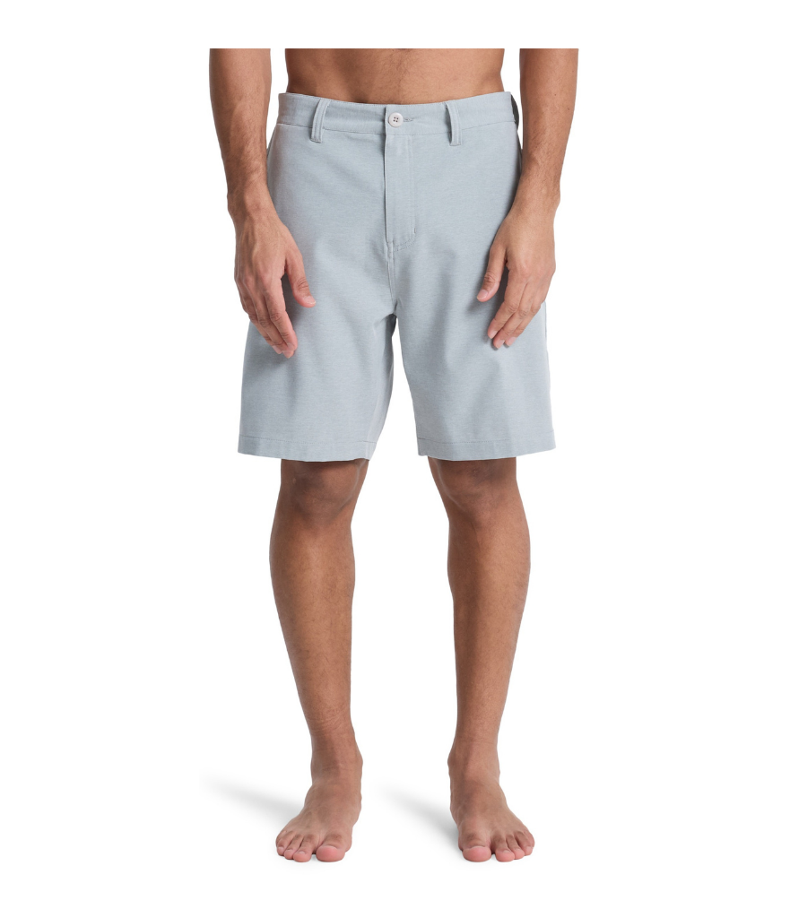 UNION HEATHER AMPH HYBRID SHORTS 19 - QUARRY HEATHER