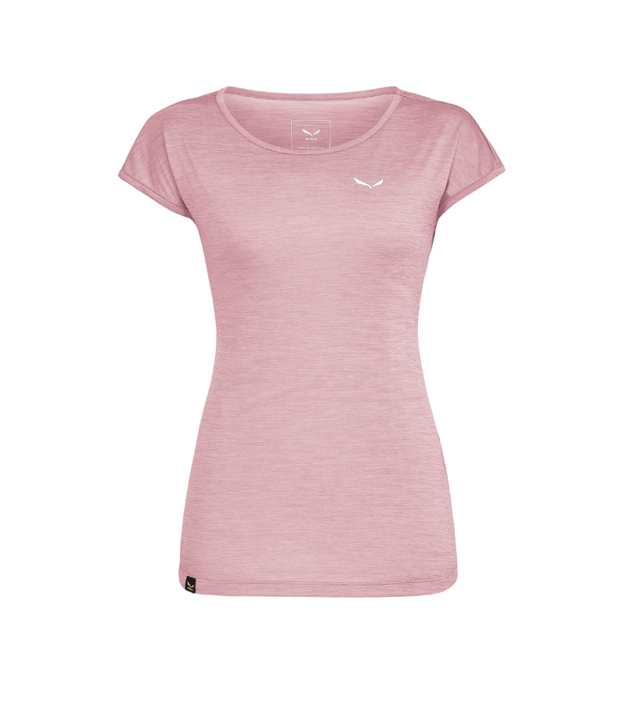 PUEZ MELANGE DRY WOMEN'S SHORT SLEEVE TEE - ZEPHYR MELANGE