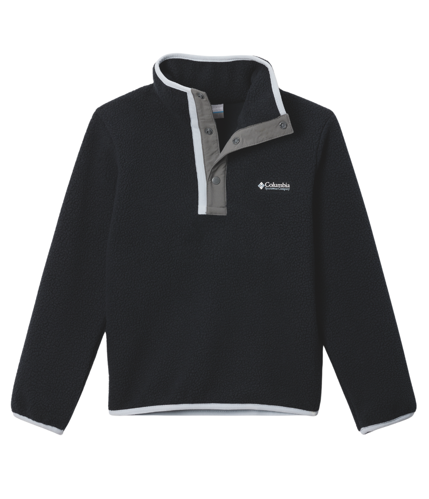YOUTH HELVETIA II HALF SNAP FLEECE - BLACK CITY GREY