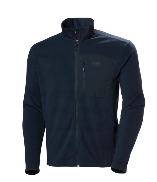 Helly Hansen Daybreaker Block Jacket in Navy - Polartec® Microfleece with Durable Shoulder Panels

