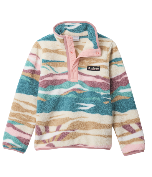 YOUTH HELVETIA II PRINTED HALF SNAP FLEECE - RIVER BLUE ROGUE VALLEY (AGES 10-18)