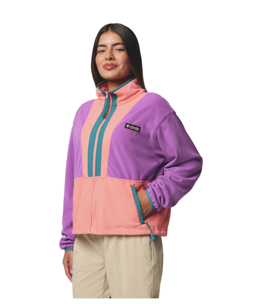 WOMEN'S BACKBOWL II FULL ZIP FLEECE - RAZZLE/ALPENGLOW