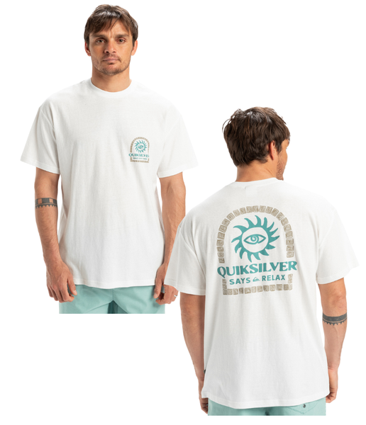CL SUN POWER MEN'S SHORT SLEEVE TEE - SNOW WHITE