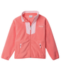 YOUTH SEQUOIA GROVE FULL ZIP FLEECE - HOT CORAL SATIN