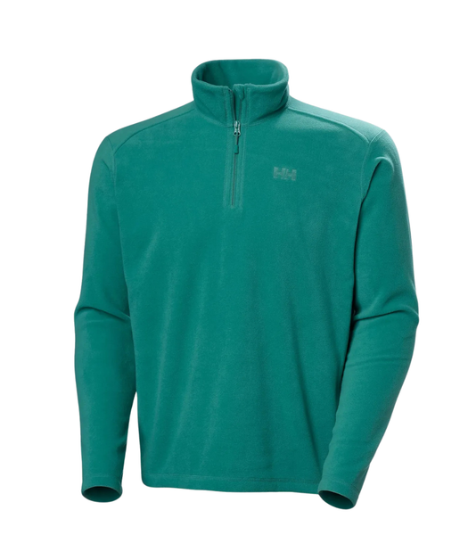 Helly Hansen Men’s Daybreaker 1/2 Zip Fleece in Signal Green – Lightweight Polartec® Layer for Hiking and Outdoor Activities