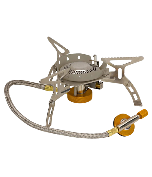 FOLDING STOVE WITH WINDSHIELD AND PIEZO 1SIZE SILVER
