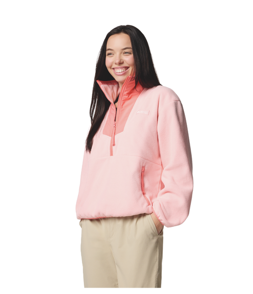 WOMEN'S SEQUOIA GROVE 1/2 ZIP FLEECE - PINK SAND/ALPE