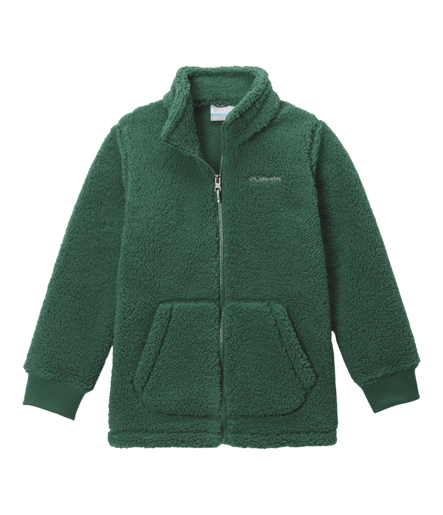 Columbia Boys' Rugged Ridge II Sherpa Fleece Jacket – recycled polyester fleece with cosy hand pockets