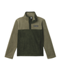 Columbia Steens Mountain II 1/4 Snap Fleece Pullover in Greenscape and Stone Green for kids ages 4 to 8


