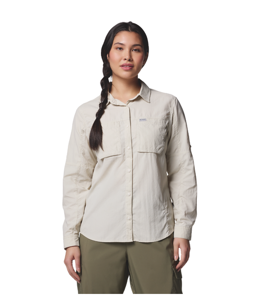 WOMEN'S SKIEN VALLEY LONG SLEEVE SHIRT - DARK STONE