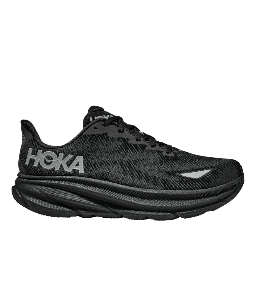 WOMEN'S CLIFTON 9 GTX - BLACK/BLACK - UK8.5